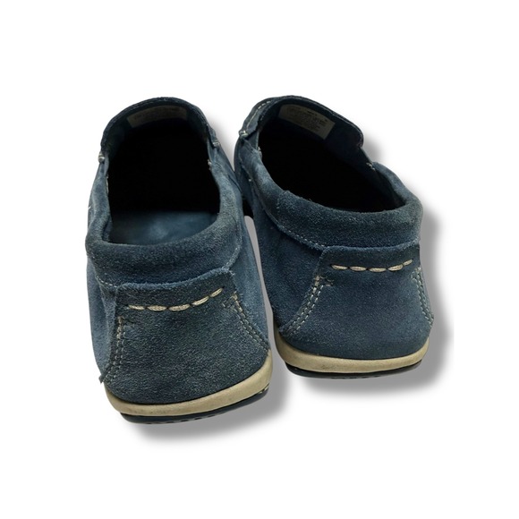 Rockport Loafers Mens 11 Blue Suede Slip On Moc‎ Toe Casual Comfort Shoes Wide main image 8